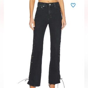 Superdown Jayda lace up jean